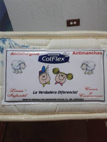 Colchón Para Cama Cuna Colflex Antialérgico.