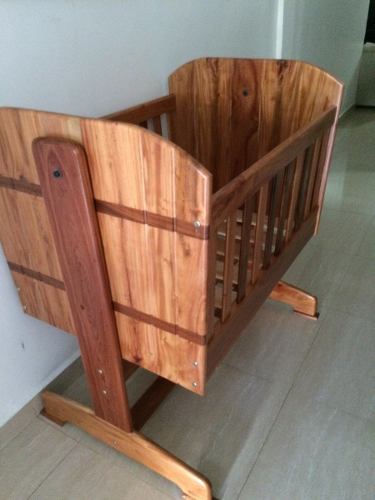 Cuna De Madera Con Su Colchón Medida 95x65x9