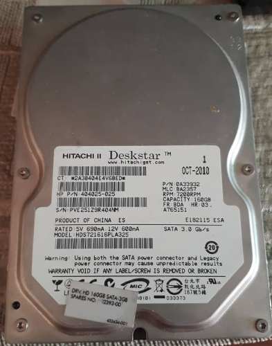 Disco Duro 160gb Sata Hitachi Ii