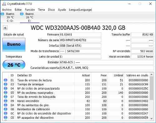 Disco Duro 320 Gb Wester Digital