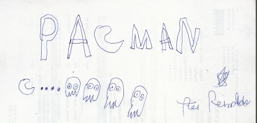 Pac-man Dibujo Hecho Por Niño