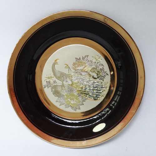 Plato En Porcelana Japonesa Oro 24k Nº3