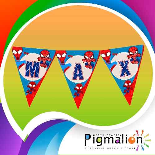 3 Banderines - Letreros Personalizados Para Fiestas