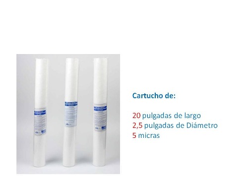 Filtro Pulidor Polipropileno Celulosa 2,5x20 5 Micras