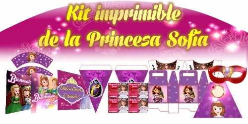 Hermosa Princesa Sofía Kit Imprimible