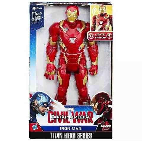 Iron Man De 30 Cm Luz Y Sonido Original Hasbro Importado