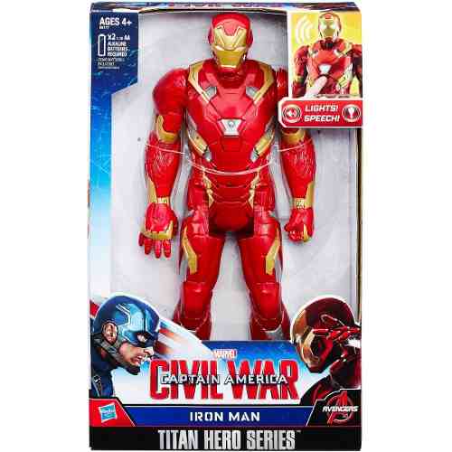 Iron Man Hasbro Origina Luces Frases Y Sonidos Marvel Titan