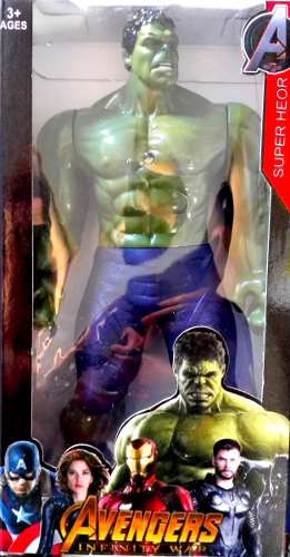 Muñeco Avengers Hulk 23 Cm Vengadores Con Luz