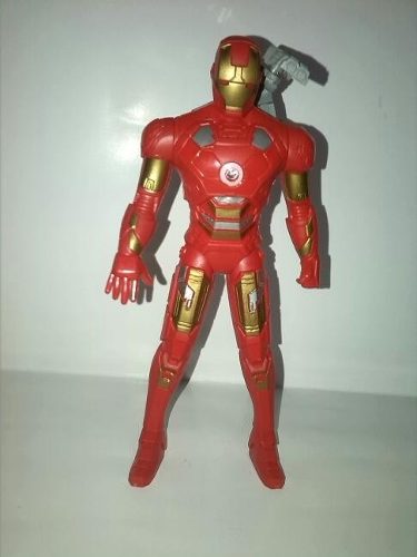 Muñeco Capitan America Iron Man Luz 18cm Juguete Vengadores