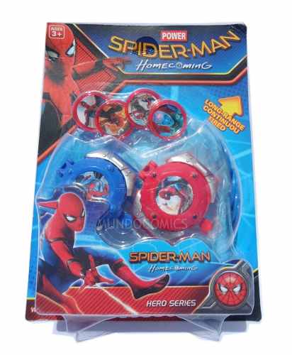 Set De 2 Repuestos De Lanza Tasos Para Guante De Spiderman