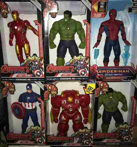 Superheroes 40 Cmts Spiderman Hulk Batman Capitán America