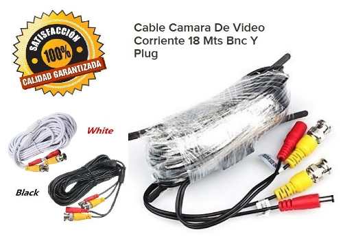 Cable Bnc Para Camara Seguridad 18mts