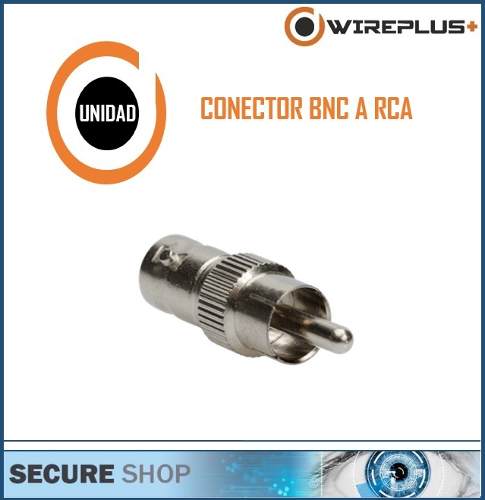 Conector Bnc A Rca Marca Wireplus+ Por Unidad