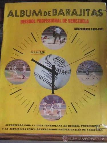 Cromos Álbum Barajitas Béisbol Profesional De Vzla 