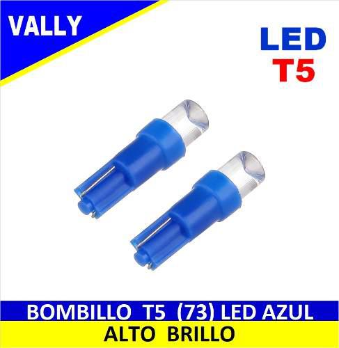 Bombillo Led Mini Muelita T5 (73) Luz Azul Tablero Unidad