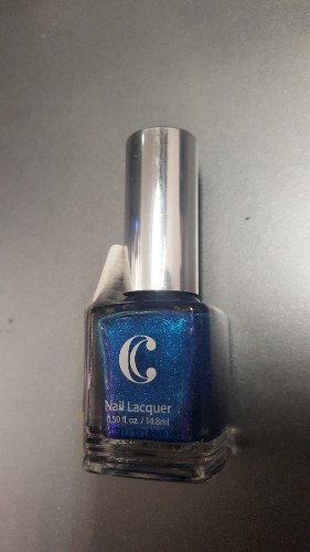 Brillo Para Uñas Con Escarcha Azul