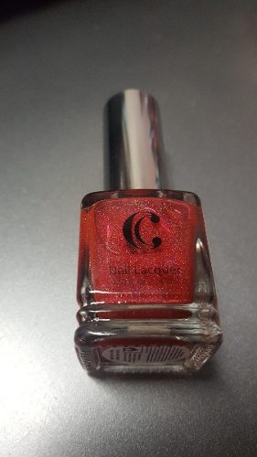 Brillo Para Uñas Con Escarcha French Red