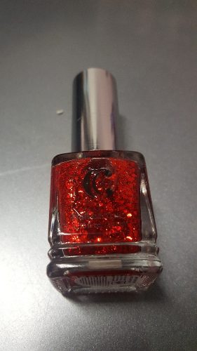 Brillo Para Uñas Con Escarcha Rojo