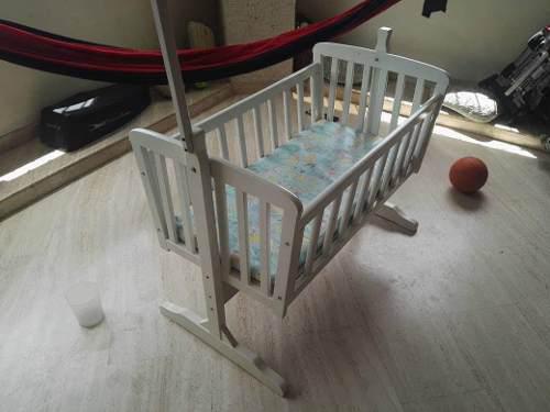 Cama Cuna Blanca De Madera Y Corral Draco