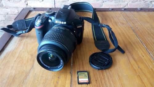 Camara Nikon D3200 Con Memoria Scandisk 64gb