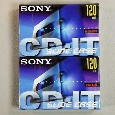 Cassettes Sony Slide Case 120 Minutos - Pack De 4