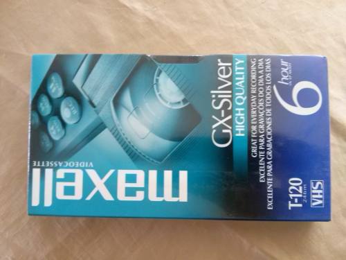 Cintas Vhs Maxell Gx Silver 120m 3pack