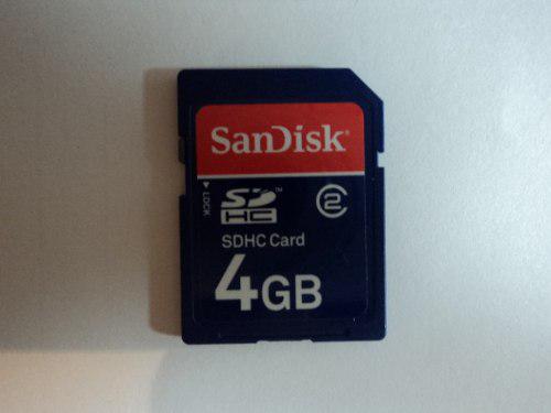 Memoria Sdhc Sandisk 4 Gb