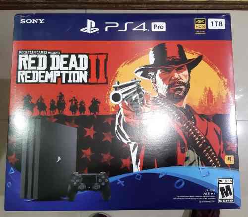 Oferta Ps4 Playstation 4 Pro 1tb Red Dead 2 Tienda Física