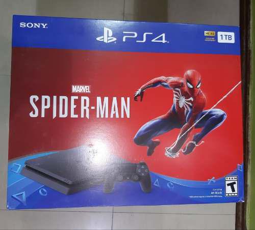 Ps4 Playstation 4 Slim 1tb Spiderman Tienda Física