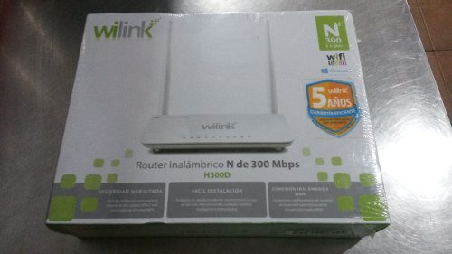 Router Inalambrico Wilink N300 Totalmente Nuevo 2 Antena