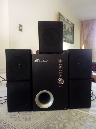 Sonido Cornetas 5.1, Pro Sound 45 Watss Rms. 60trums