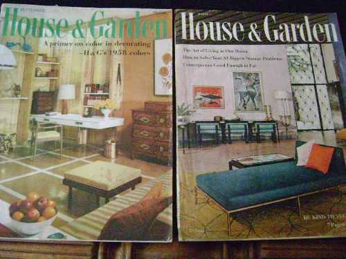 2 Revistas Vintage House & Garden Agosto  Y Sept.