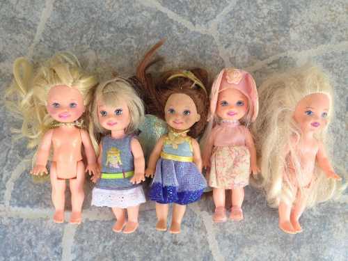 5 Muñecas Kellys Barbie 100% Originales De Mattel