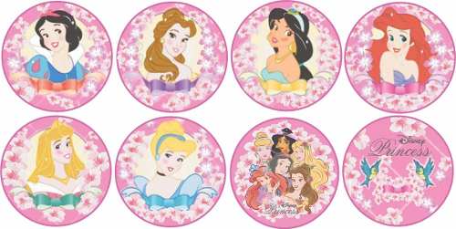 8 Calcomanias Autoadhesivas De Princesas Disney Niñas 2$