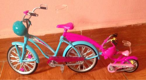 Bicicleta Para Barbie Y Su Hija.
