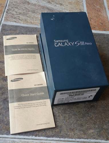 Caja De Celular Samsung Siii Neo En Perfecta Condición