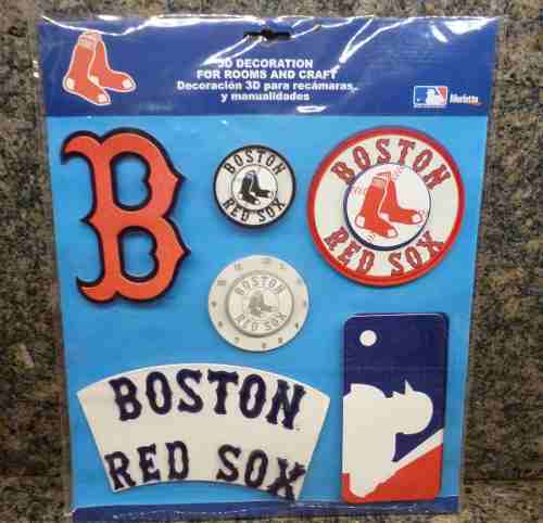 Calcomanias Stickers 3d Boston Red Sox Beisbol Decoracion