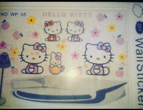 Calcomanias Stikers Vinil Decorativos Hello Kitty Para Pared