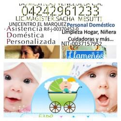 Domesticas venezuela c. A04242961233 niñeras cuidadoras