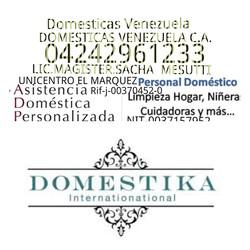 Empresa domesticas venezuela c.a04242961233 niñeras
