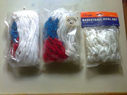 Mallas De Baloncesto Tricolor Y Blanca