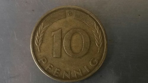 Moneda 10 Pennig Bundesrepublik Deutschland  Coleccion