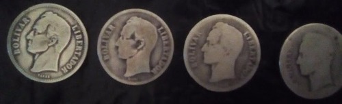 Moneda De Plata Dos Bolivares