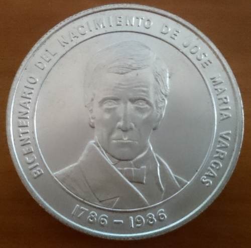 Moneda Del Dr. Vargas Conmemorativa De .