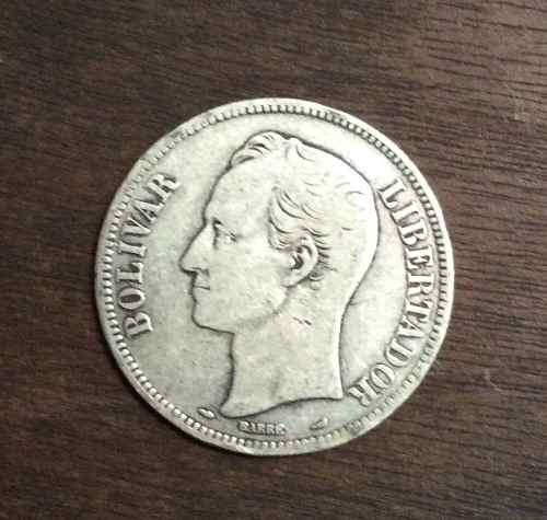 Monedas De Plata 5 Bolívares 