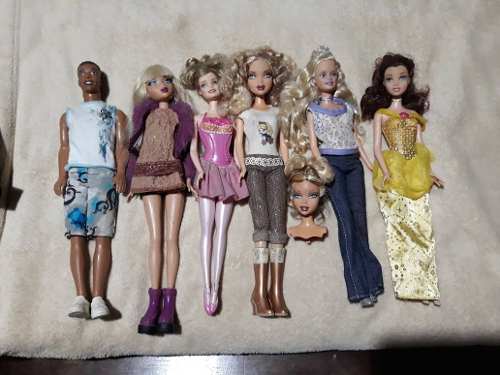 Muñecas Combo De Barbie Ken Y Bratz