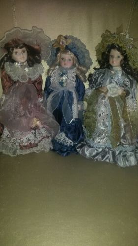 Muñecas Victorianas De Porcelana