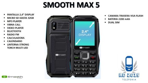 Telefono Celular Basico Smooth Max 5 Dual Sim