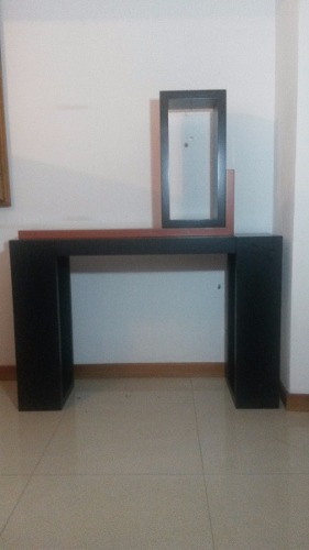 Juego De Muebles Minimalista C/ Dos Piezas Flotantes Para Pa