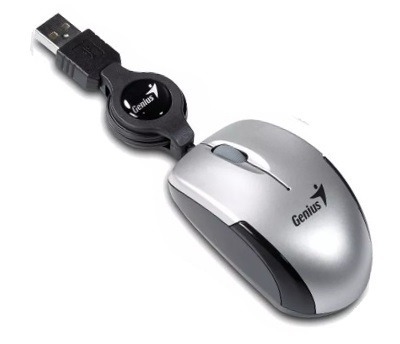 Mini Mouse Genius Optico Retractil 3 Botones Usb
